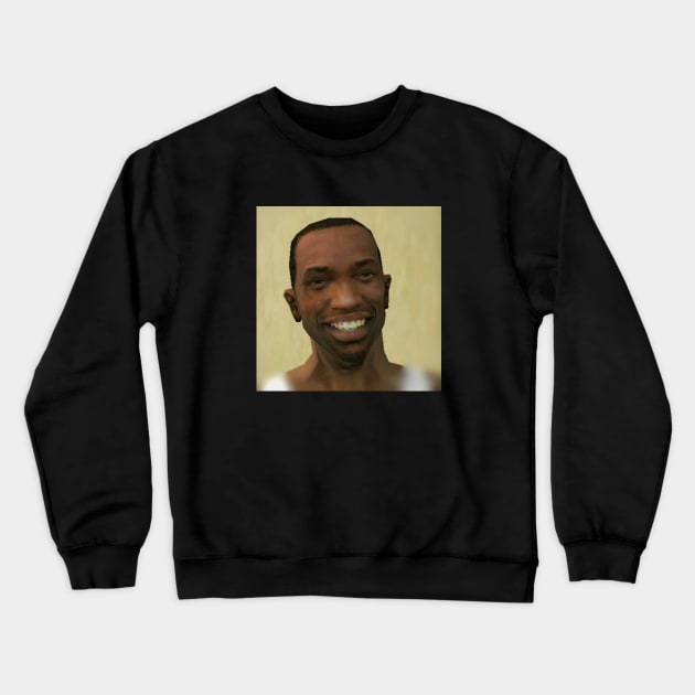 Smiling CJ Crewneck Sweatshirt by YourRequests